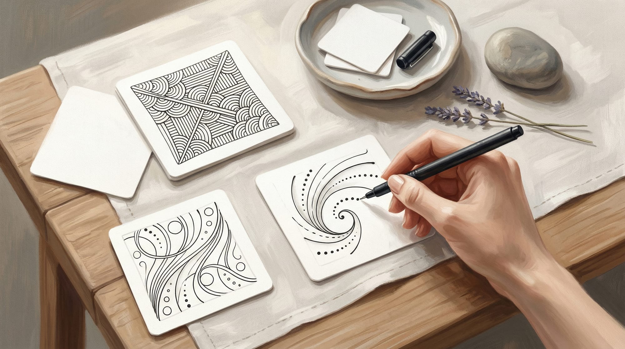 Learn Zentangle Five Elements with MEE CHEE SOO | TGD